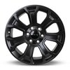 Rtx Alloy Wheel, Novi 20X9 6x139.7 ET30 CB78.1 Satin Black 507414